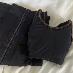 2 pc set leggings and matching sports bra